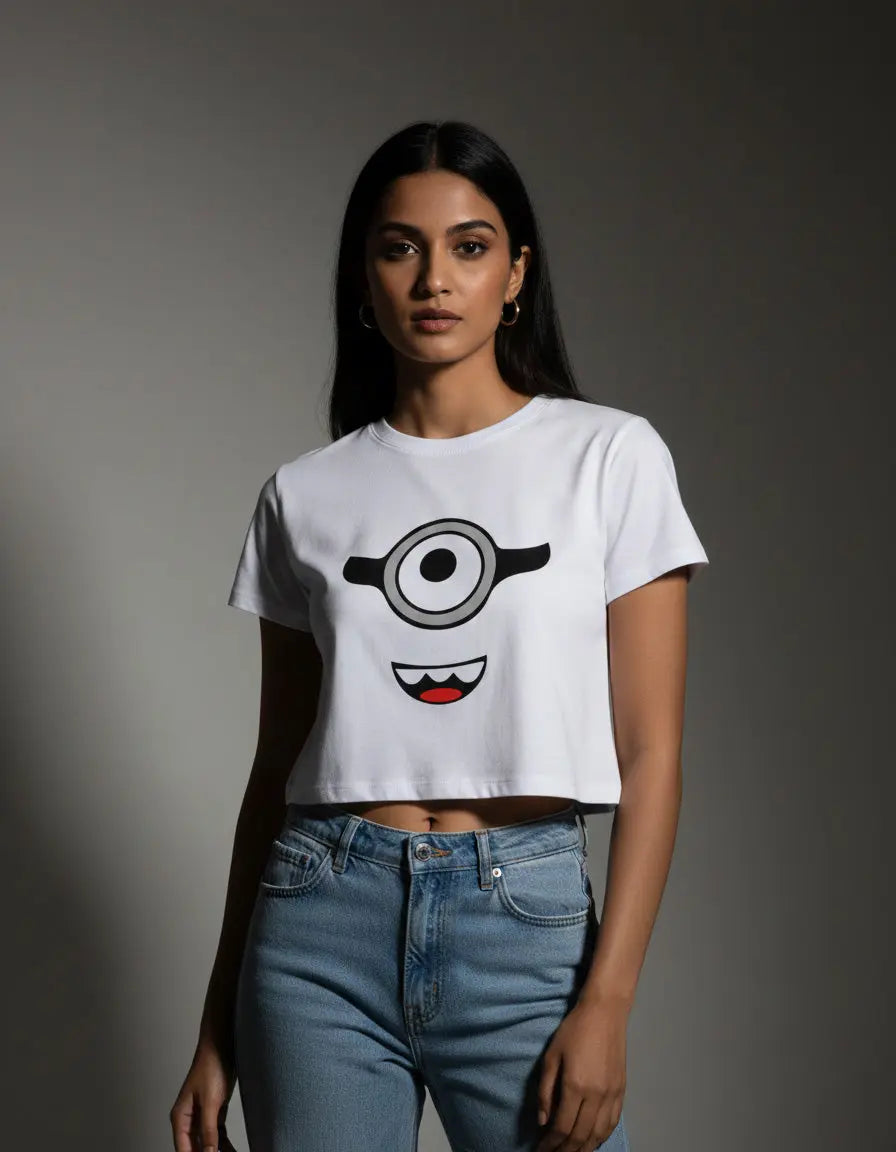 Minions - Women's Cropped T-Shirt Lazy Crow